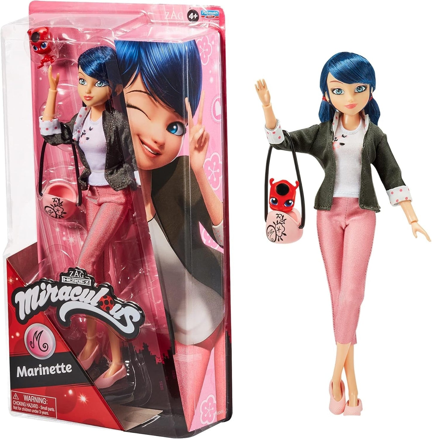 Bandai - Wonderbaarlijk lieveheersbeestje - Pop Marinette Kleurverandering Verrassing - Gewrichtswonderbaarlijke pop, 26 cm + 3 verrassingen - Willekeurig patroon - P50390 Naty Shop Marinette-poppen