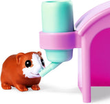 Simba Evi Love cavia's speelpop met twee cavia's en huis, waterfles en wortels, 12 cm, vanaf 3 jaar
