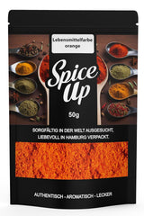 Spice up Oranje kleurstof 50G – Oranje kleurstof 50G – Helder kleurpoeder voor keuken- en bakideeën – Voor desserts, drankjes, curries en creatieve decoraties – Veganistisch en zonder kunstmatige toevoegingen