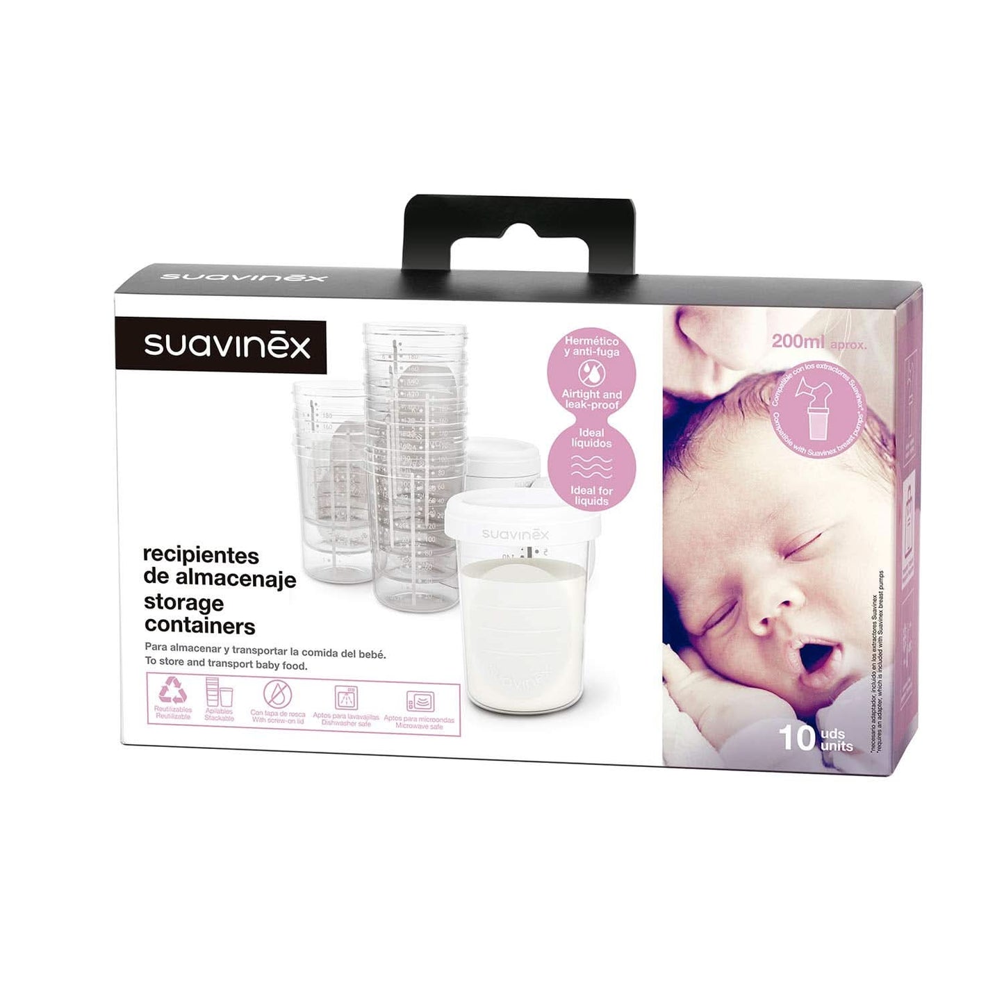 Voedselbewaardozen, Suavinex, 10 stuks Voedings- en borstvoedingsaccessoires Bebe Naty Shop
