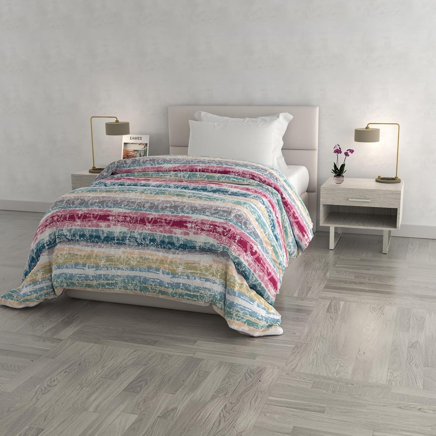 Modieus winterdekbed, Florence, 260X260Cm Dekbedden en dekbedden Naty Shop Lines of love 220X260Cm