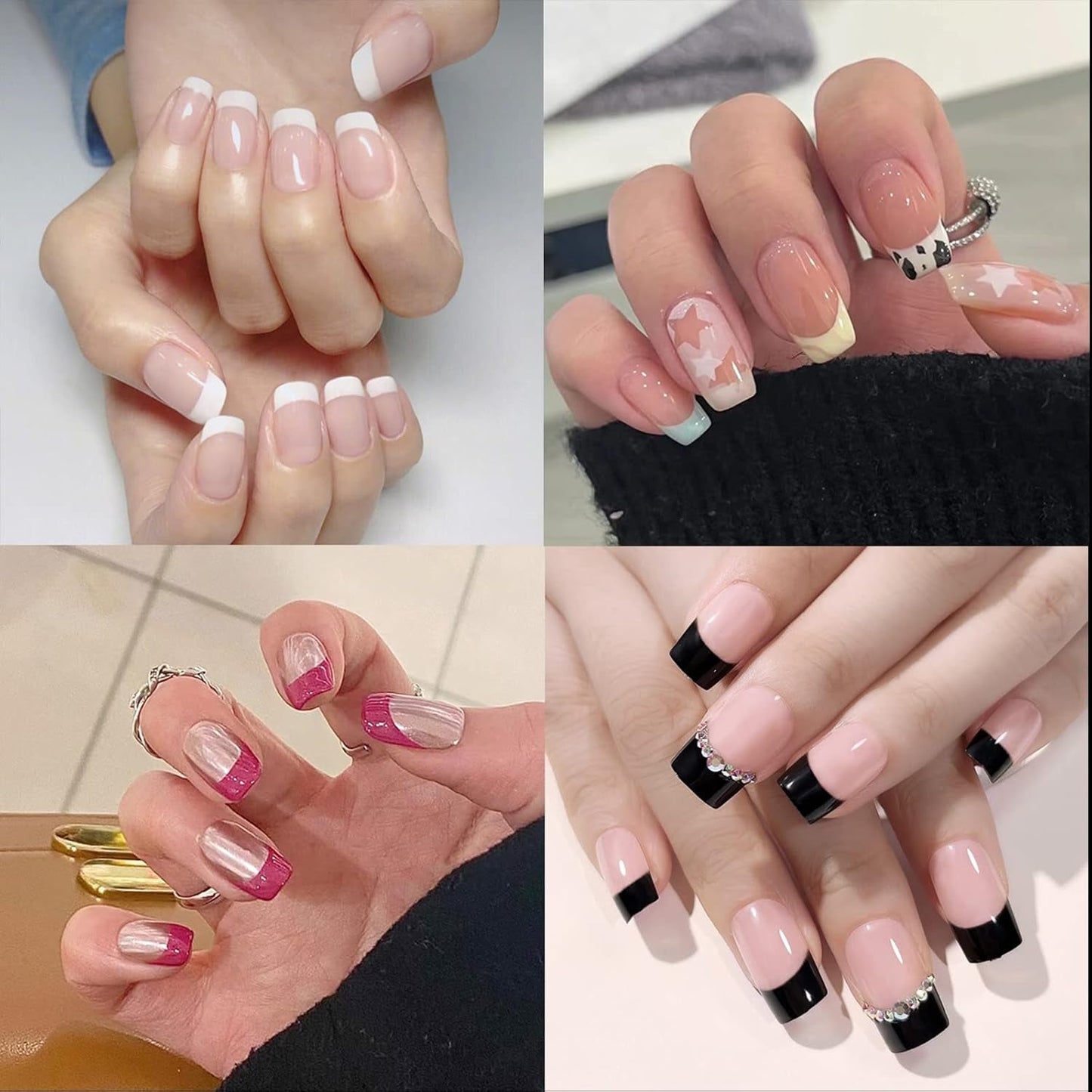 600 stuks Ovale Valse Nagel Tips 12 Maten Korte Nagel Tips Franse Half Cover Valse Nagel Tips voor DIY nagel Salon Transparant