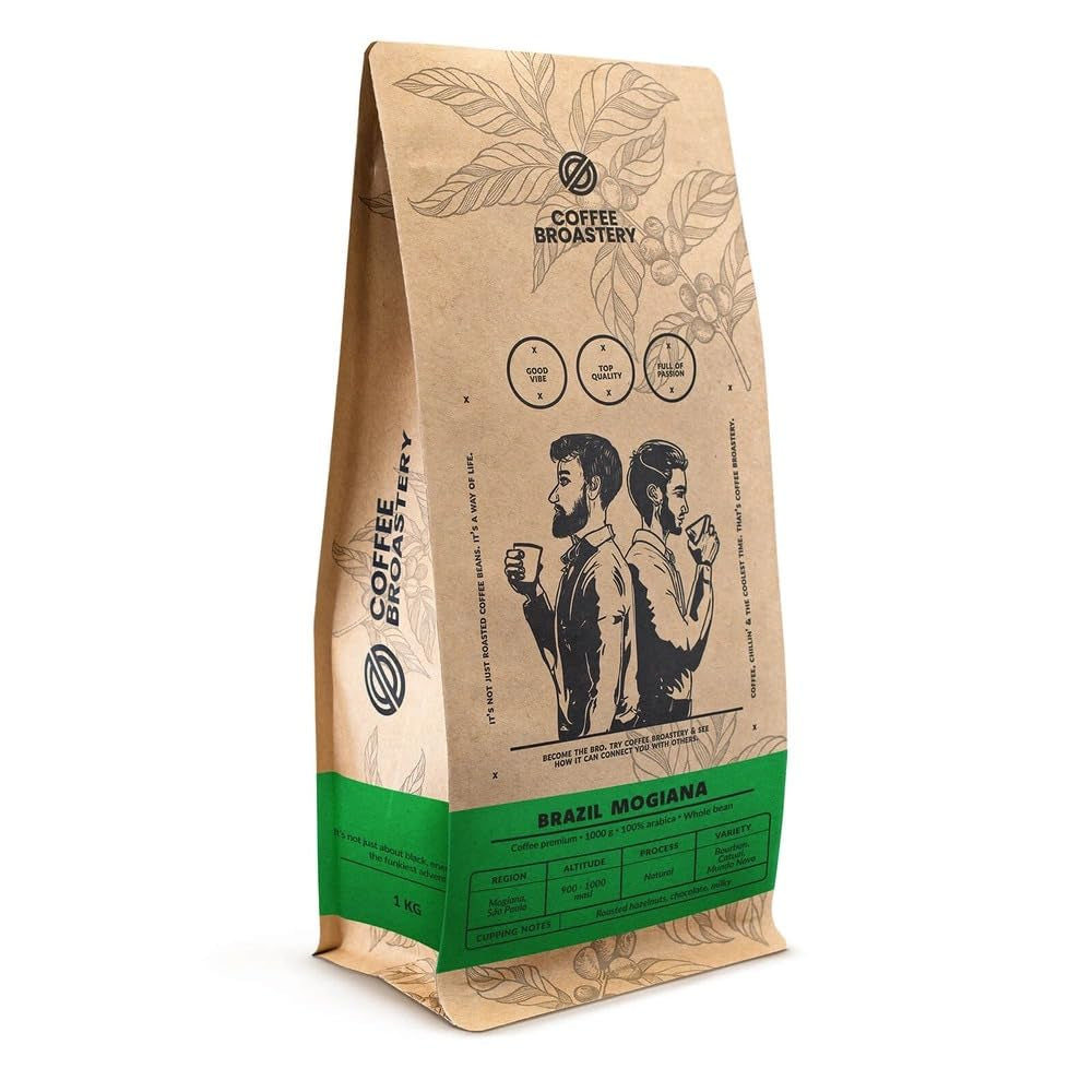 Set koffiebonen 2x1kg 2000g | Brazilië Mogiana | Brazilië Cerrado | Brazilië | Speciale koffie | Vers gebakken