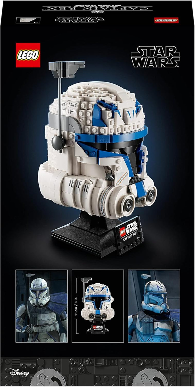 LEGO 75349 Star Wars Captain Rex helmset Clone Wars verzamelmodel 2023-serie Souvenir- en cadeau-idee Bouwsets Bekijk de LEGO-Store