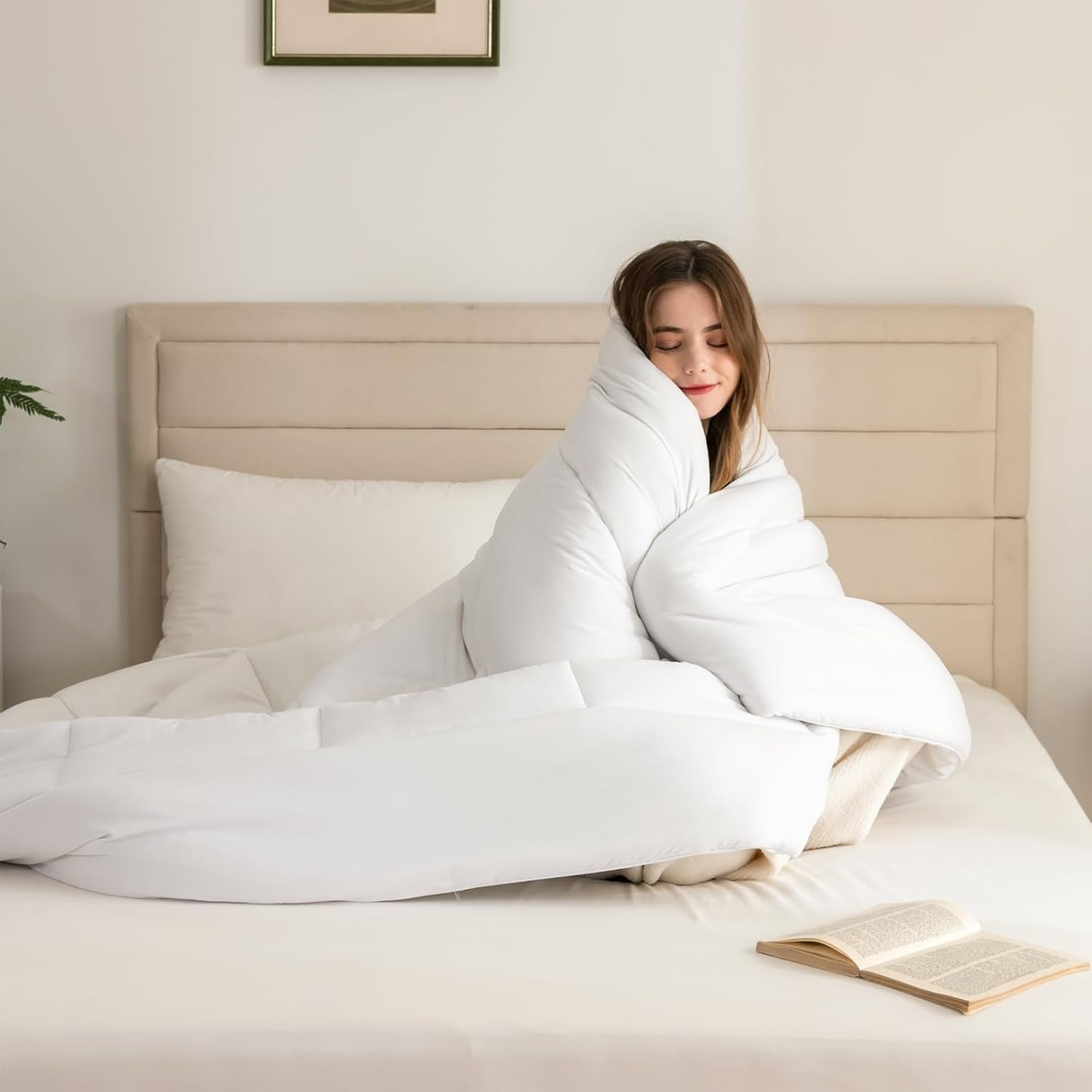 Good Nite Quilt All Seasons Quilt 155X220 Cm 4 Seizoenen Quilts Microvezel Quilt Four Seasons Quilt Wit (155X220 Cm) Quilts en Quilts Naty Shop