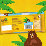 Kaba volle melk- en melkroomchocolade, gevulde chocoladereep, reep van 90 g, smeltende chocolade met lichte melkroom en originele Kaba-smaak