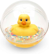 Fisher-Price WaterMates Ducky Ball, grappige eend in confettibal, babyspeelgoed, speelbal, badspeelgoed, vanaf 3 maanden, 75676 Babyspeelgoed Naty Shop Duck Ball