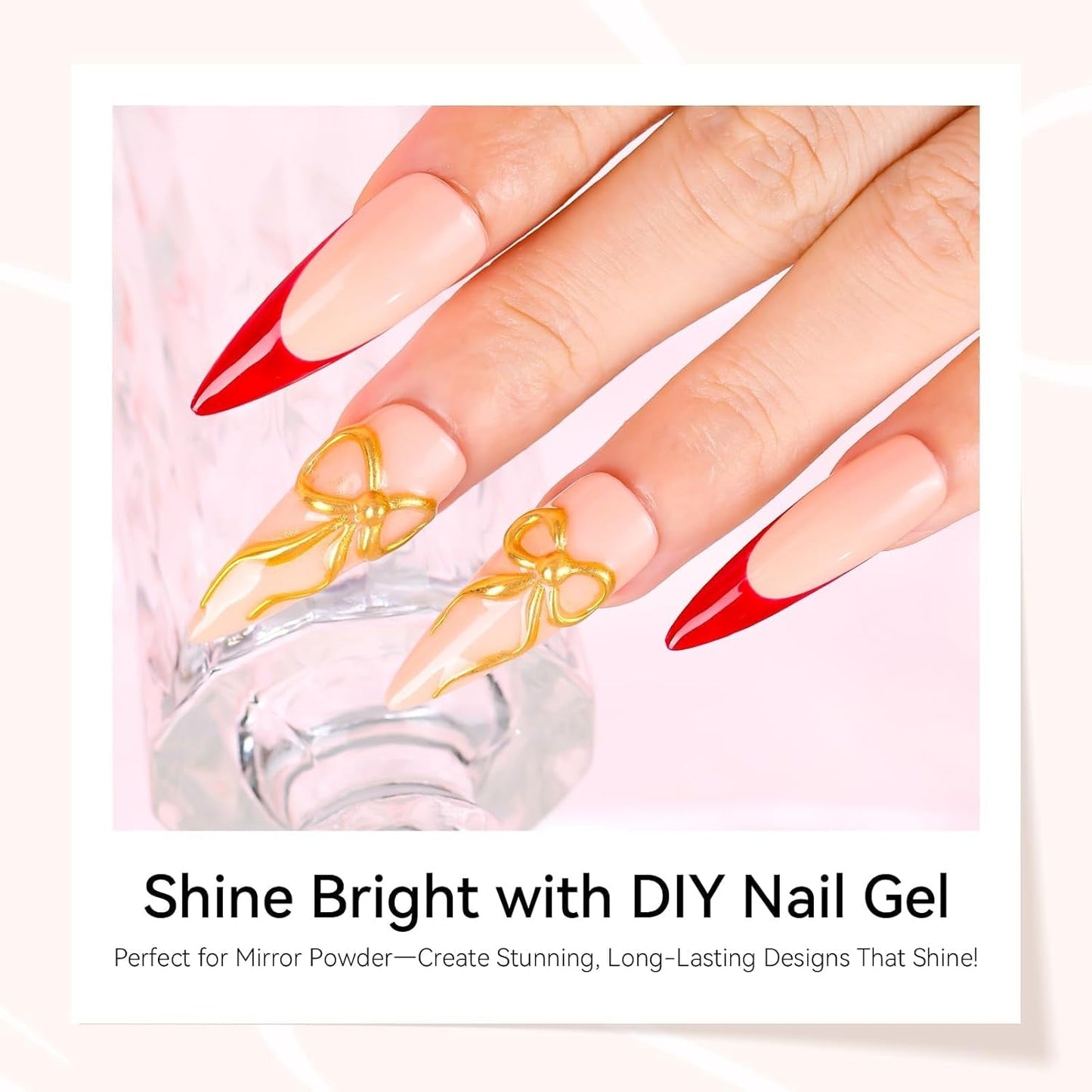 Makartt 3D Nail Art Gel - Strasslijmgel 15G voor nagelsleutelhangers, multifunctionele nagelsculptuurgel voor doe-het-zelf nagelontwerp, nagelsculptuur nagelmodellering thuis (transparant)