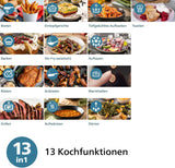 Philips Airfryer 2000 series 4,2L - Digitaal touchscreen, 13 kookopties, 9 vooraf ingestelde functies, Tot 90% minder vet met Rapidair-technologie, vermogen 1500W Apparaten Naty Shop