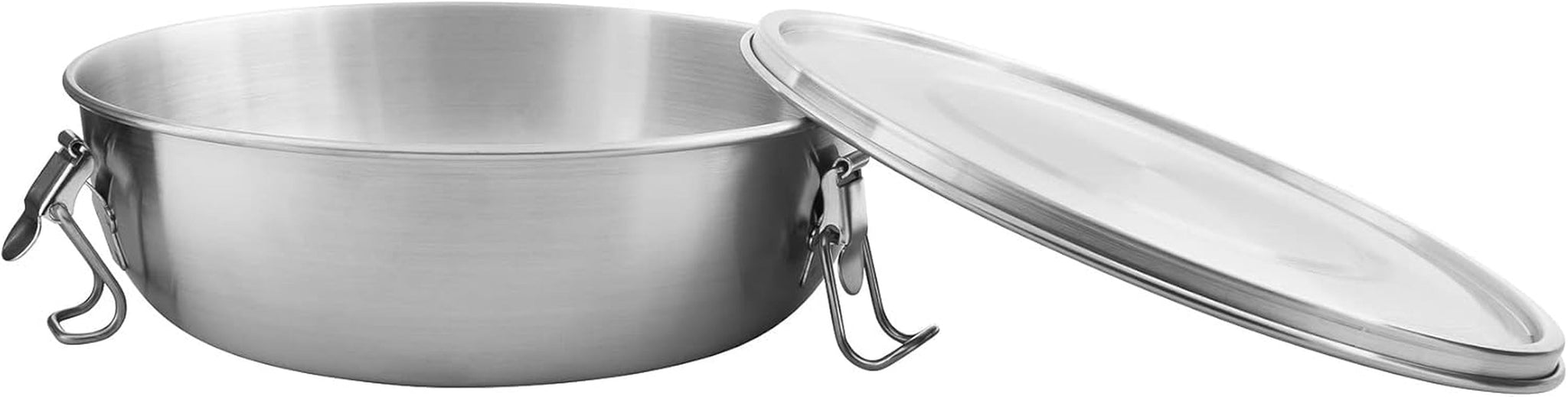 Tatonka Voedselbak - Roestvrijstalen Voedselcontainer / Kom - Met Deksel, Bevestigingsclips en Volumeschaal - 0,5L / 0,75L / 1L Volume Voedselbewaardozen Naty Shop 1,0 Liter