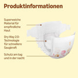 Amazon Ultra Dry-luiers, maat 1 (2-5 kg) - maanddoos, wit, 96 stuks (2 verpakkingen van 48) (voorheen merk Mama Bear, identiek product)