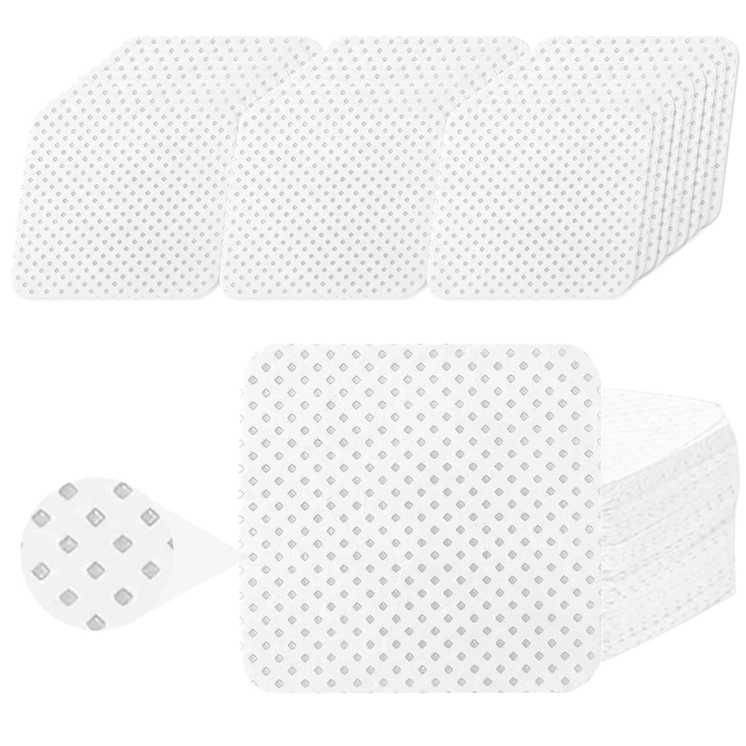 330 Stück Fusselfrei Nägel Wattepads, Fusselfreie Nageltücher, Nagel Wischtücher Wattepads, Nagelleck Entfernen Für Cleaner Gelnägel Nageldoekjes Pads (Weiß)