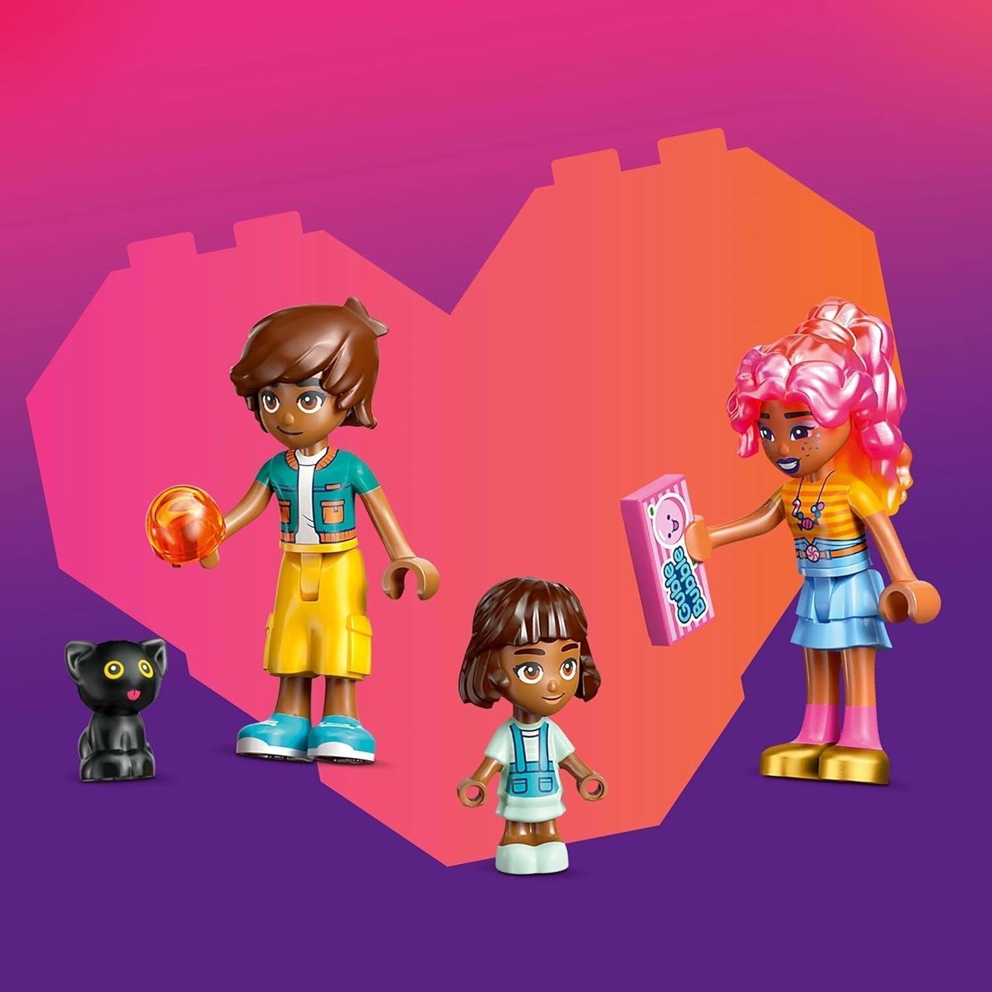 LEGO Friends Heartlake City Shop speelset voor meisjes vanaf 6 jaar Rollenspel met 2 minipoppetjes, micropoppetje en kattenspeelgoed 42649 Bouwsets Besuche in LEGO-Store