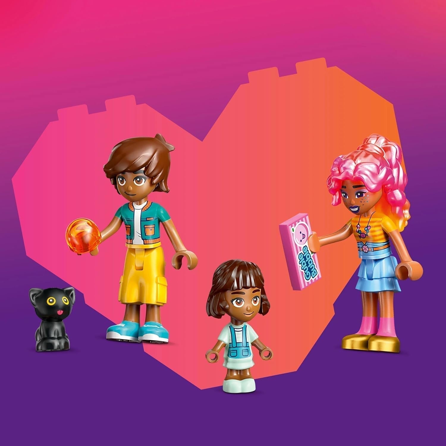 LEGO Friends Heartlake City Shop speelset voor meisjes vanaf 6 jaar Rollenspel met 2 minipoppetjes, micropoppetje en kattenspeelgoed 42649 Bouwsets Besuche in LEGO-Store