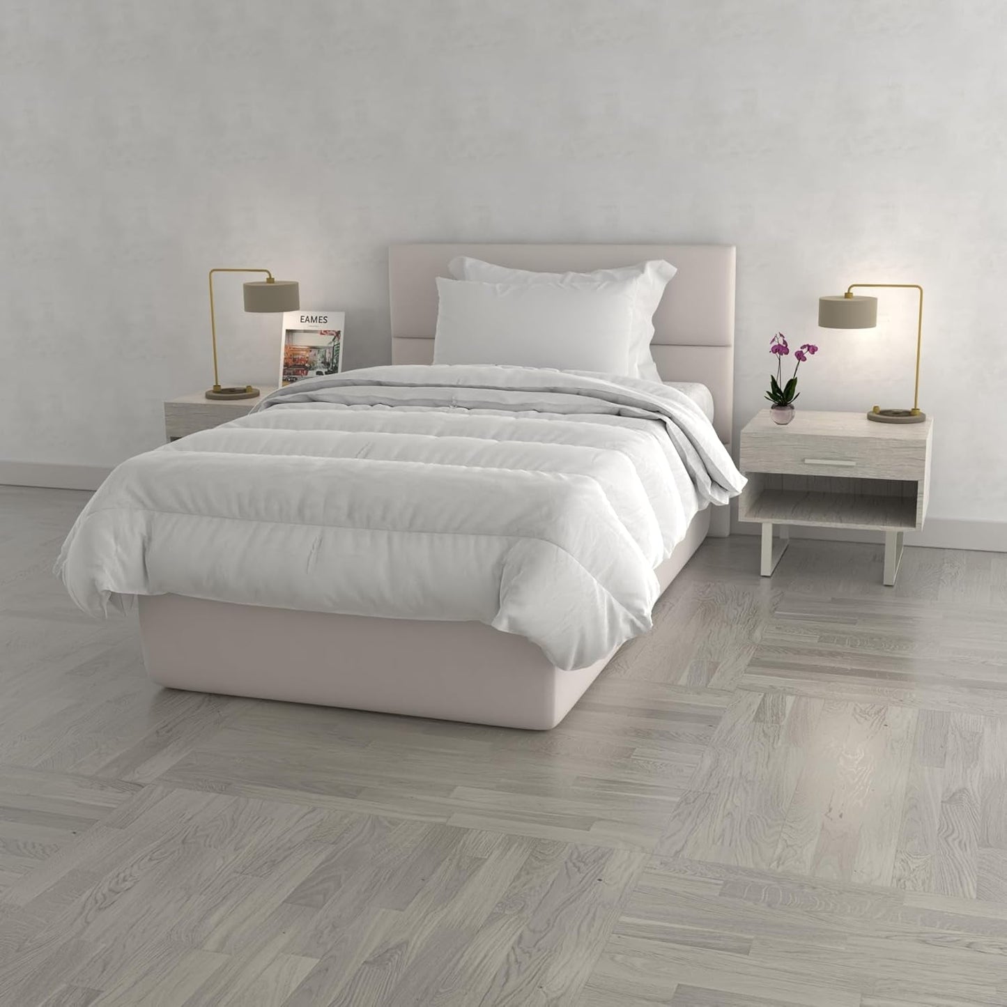 Prestige quilt, 4 seizoenen, Made in Italy, wit, 150 X 200 cm Quilts en quilts Naty Shop 150X200Cm