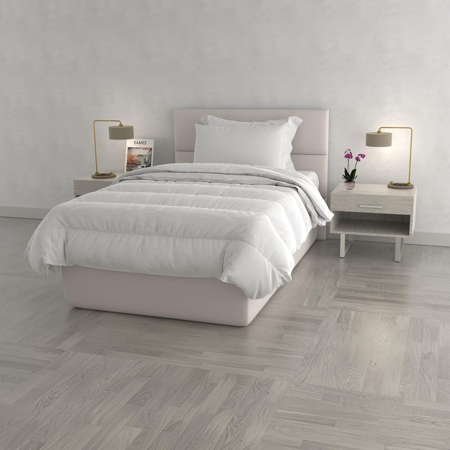 Prestige quilt, 4 seizoenen, Made in Italy, wit, 150 X 200 cm Quilts en quilts Naty Shop 150X200Cm