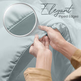 Utopia Bedding All Season-dekbed 250g/m² Pluche gesiliconiseerde vezelvulling tweepersoonsbed in doos gestikt (tweepersoonsbed XL lichtgrijs) Naty Shop Quilts & Quilts