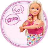 Simba 105733480 - Steffi Love Baby Bliss, zwangere pop en geweldige geluiden, babyaccessoires en draagzak
