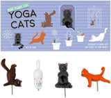 Gift Republic Mini-bloempot Yoga Katten, Veelkleurig, 1