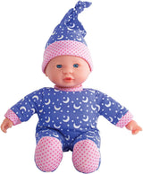 Simba 105010010 - Laura Little Star-pop van zacht lichaam in lieve jurk en hoed met fonkelende manen en sterren Glow in the dark-babypop van 20 cm voor 12 maanden+ Blauw Naty Shop-poppen Standaardtitel