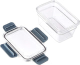 Amazon Basics Tritan vershoudblik met sluiting, 11-pack, (11 dozen + 11 deksels), transparant Voedselbewaardozen Naty Shop