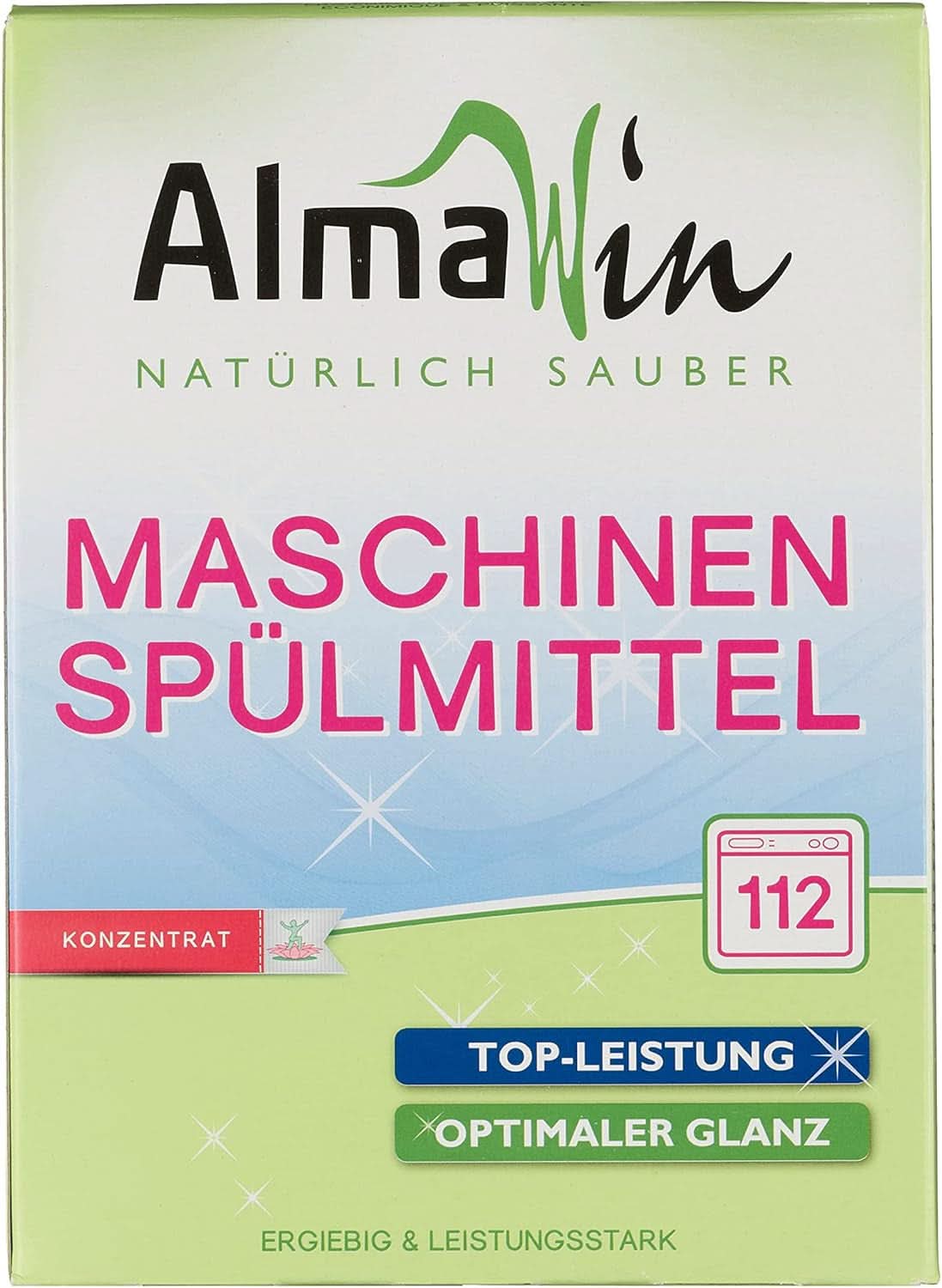 Almawin eco, vaatwaspoeder 2,8kg, 112 wasbeurten, doseerbaar voor verschillende hoeveelheden vaat Naty Shop Standaard Titel