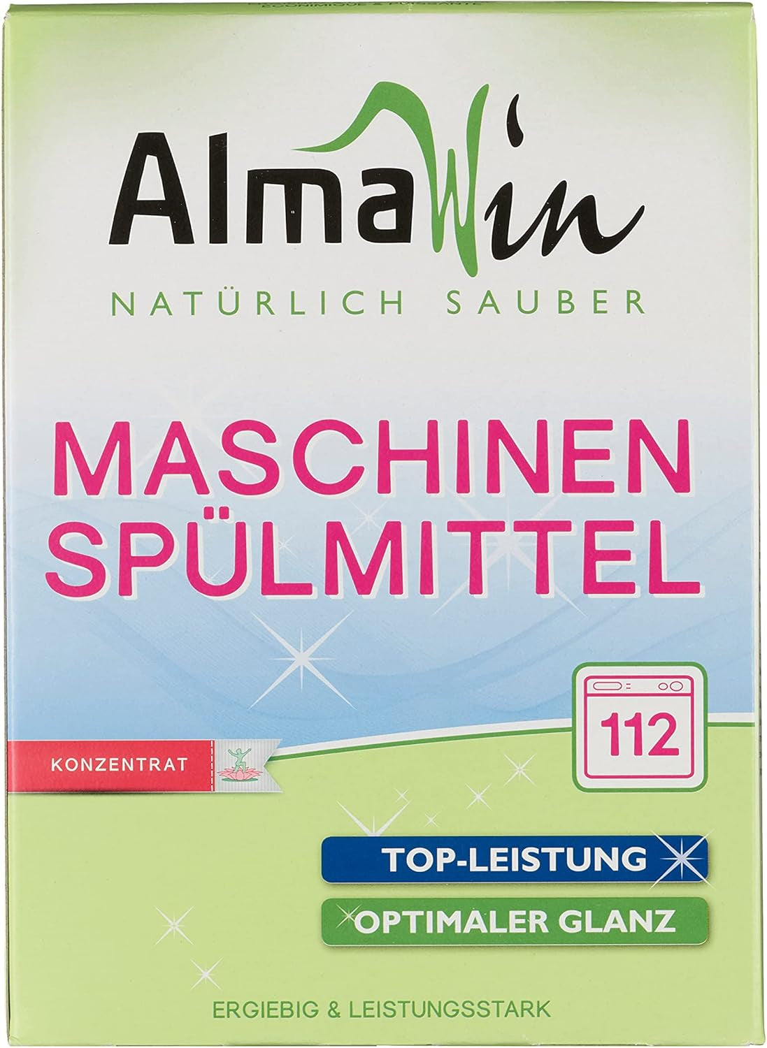 Almawin eco, vaatwaspoeder 2,8kg, 112 wasbeurten, doseerbaar voor verschillende hoeveelheden vaat Naty Shop