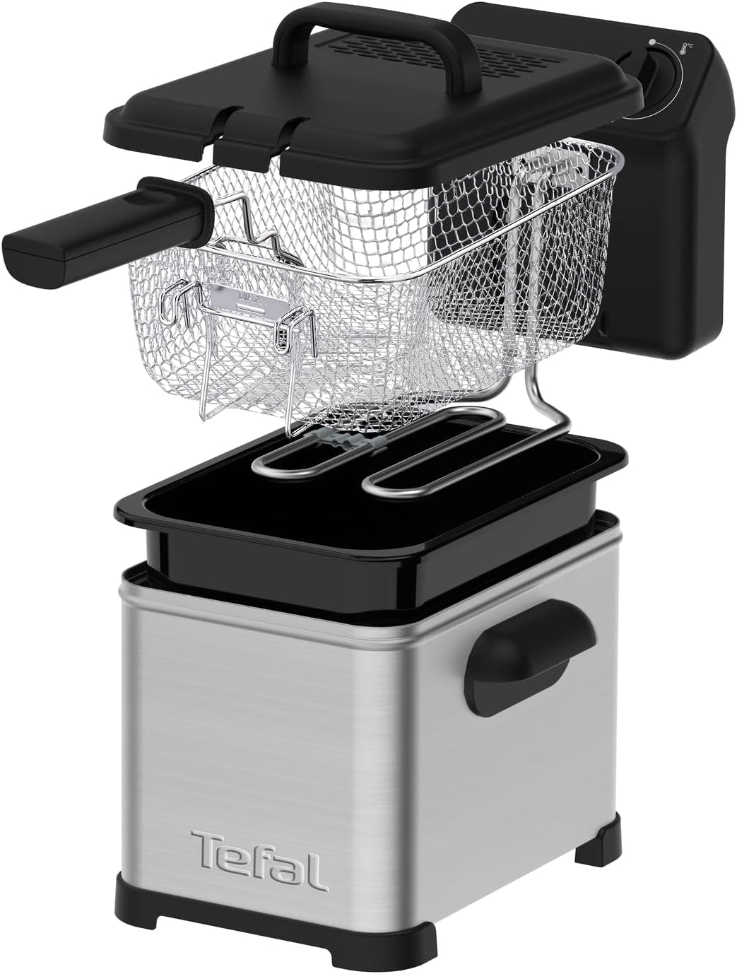 Tefal Family Pro Access 4.0L, 3000 Watt, semi-professioneel, met olie, afneembare olietank, koelzonetechnologie Apparaten Naty Shop Family Pro Access 4.0L