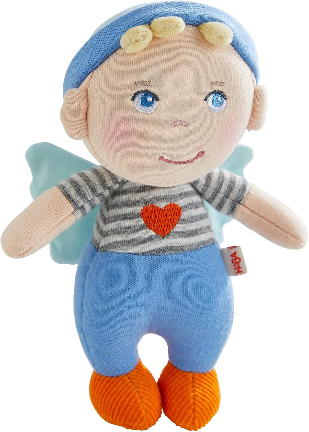 HABA Beschermengelmatten - Pluche textielpop (15 cm), ideaal welkomstcadeau voor baby's en peuters - wasbaar op 30°C - 2011869001 Poppen Naty Shop Standaard titel