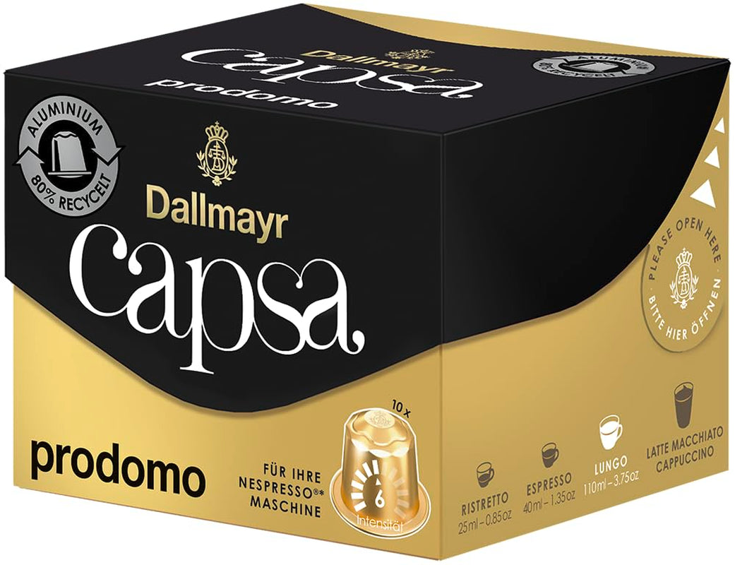 Lungo Prodomo nietje 10 Kapseln