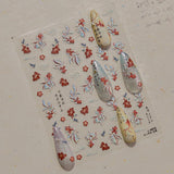 JMEOWIO 3D Nagelsticker Koi Fisch Nail Art Sticker Selbstklebend Nagelaufkleber 5D Stereoskopische Decoratie Nageldesign Zubehör 1 Blatt