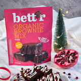 Bettr Organic Brownie Mix - Biologische, vegan en glutenvrije brownies met rijke cacaosmaak, 6 x 400 gram Kitchen Naty Shop