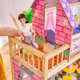 Kidkraft Kayla houten poppenhuis met meubels en accessoires, speelset met 3 niveaus voor poppen van 30 cm, speelgoed voor 3 jaar oud, 65092 - Exclusief op Amazon Dollhouses Naty Shop