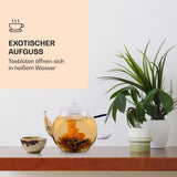 Feelino Elegant 6-delige mixdoos - Feelino witte theebloemen in een prachtige proef- en geschenkdoos met 6 verschillende witte theeroosjes, individueel vacuüm verpakt, 1 stuksverpakking