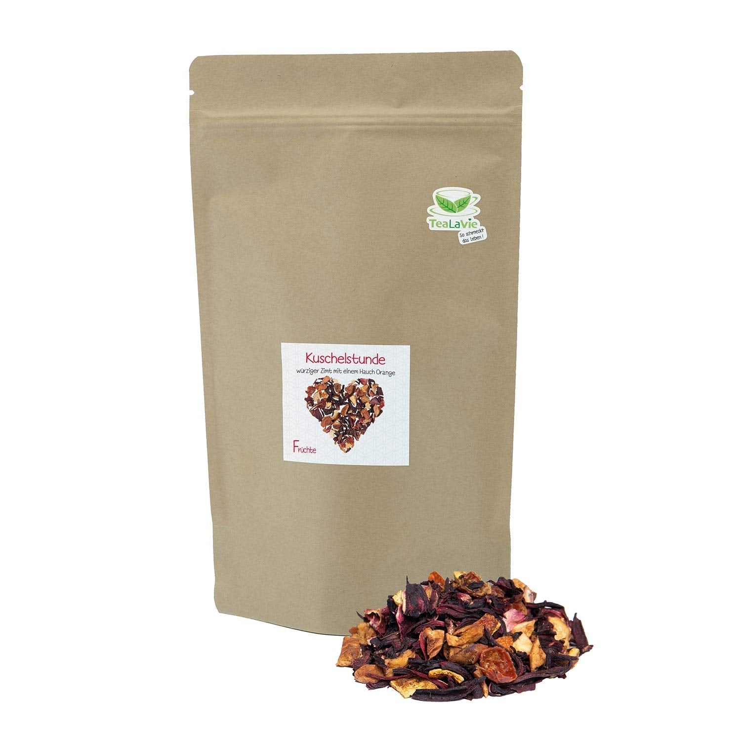Tealavie - Thee voor kinderen zonder suiker - Wilde aardbeien en rabarber (200 g) Tealavie Fruit - Losse fruitthee