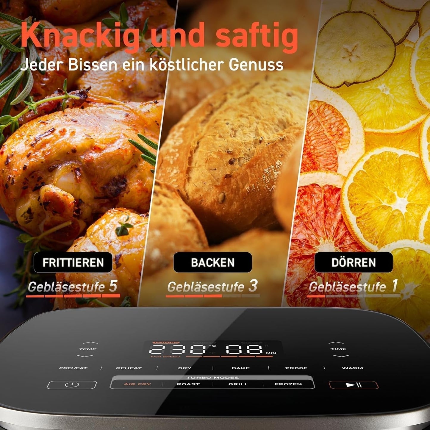Cosori Turboblaze Heteluchtfriteuse Airfryer, 9-in-1, 6 liter, stil Apparaten Naty Shop