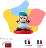 Geluidsfiguur, Meestergorilla en zijn teksten, muziek, liedjes en geluiden, kinderen 2-4 jaar, Franse versie Jucarii Bebe Naty Shop