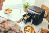 SEVERIN Dubbele heteluchtfriteuse met kookkamer 2 X 3,8 L, 8 automatische programma's Apparaten Naty Shop