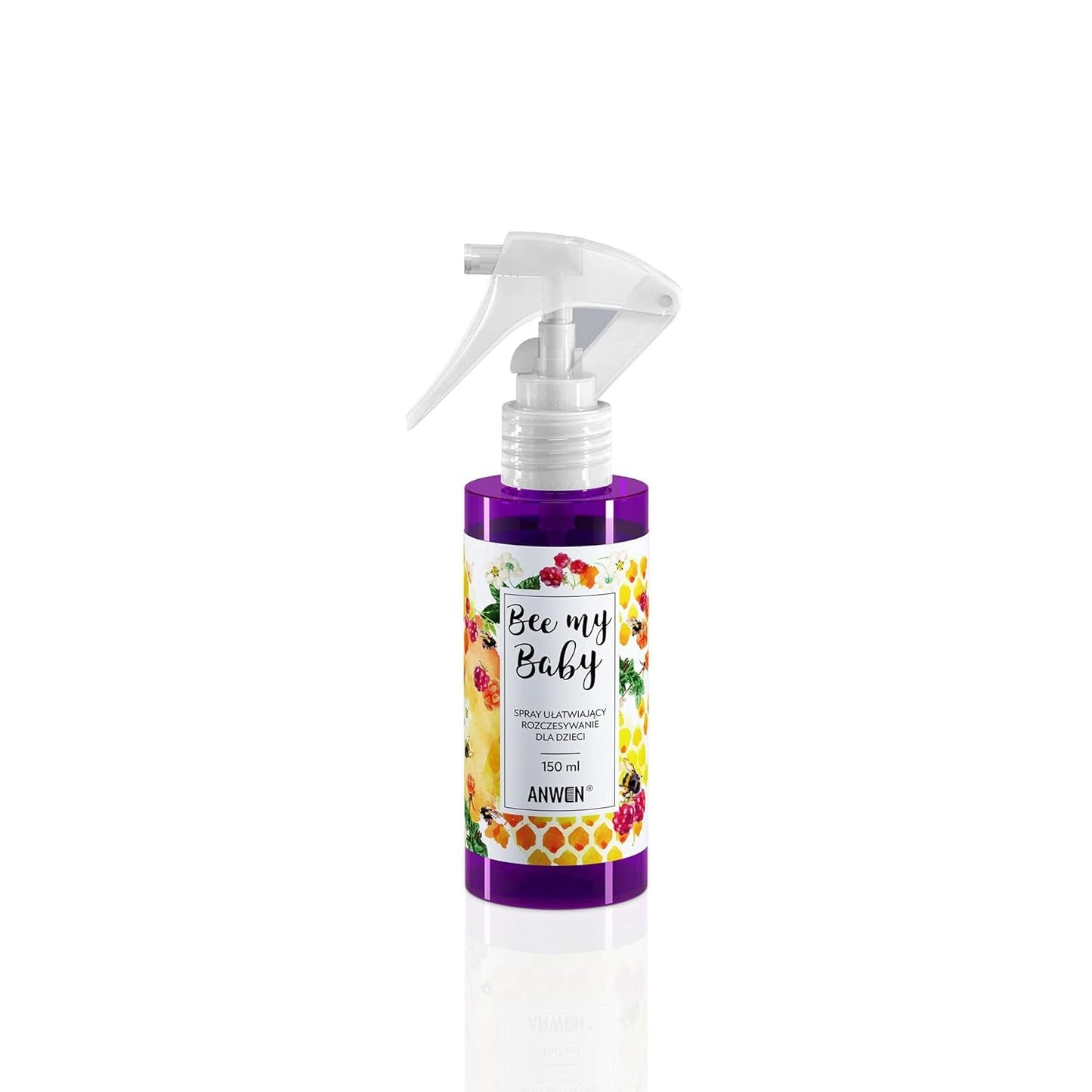 Bee My Baby Natuurlijke babyhaarspray voor ontwarren, ontwarren en kammen met de geur van frambozengom - Voedend met sheaboter en honingextract Ontwarrende producten Naty Shop Standaardtitel