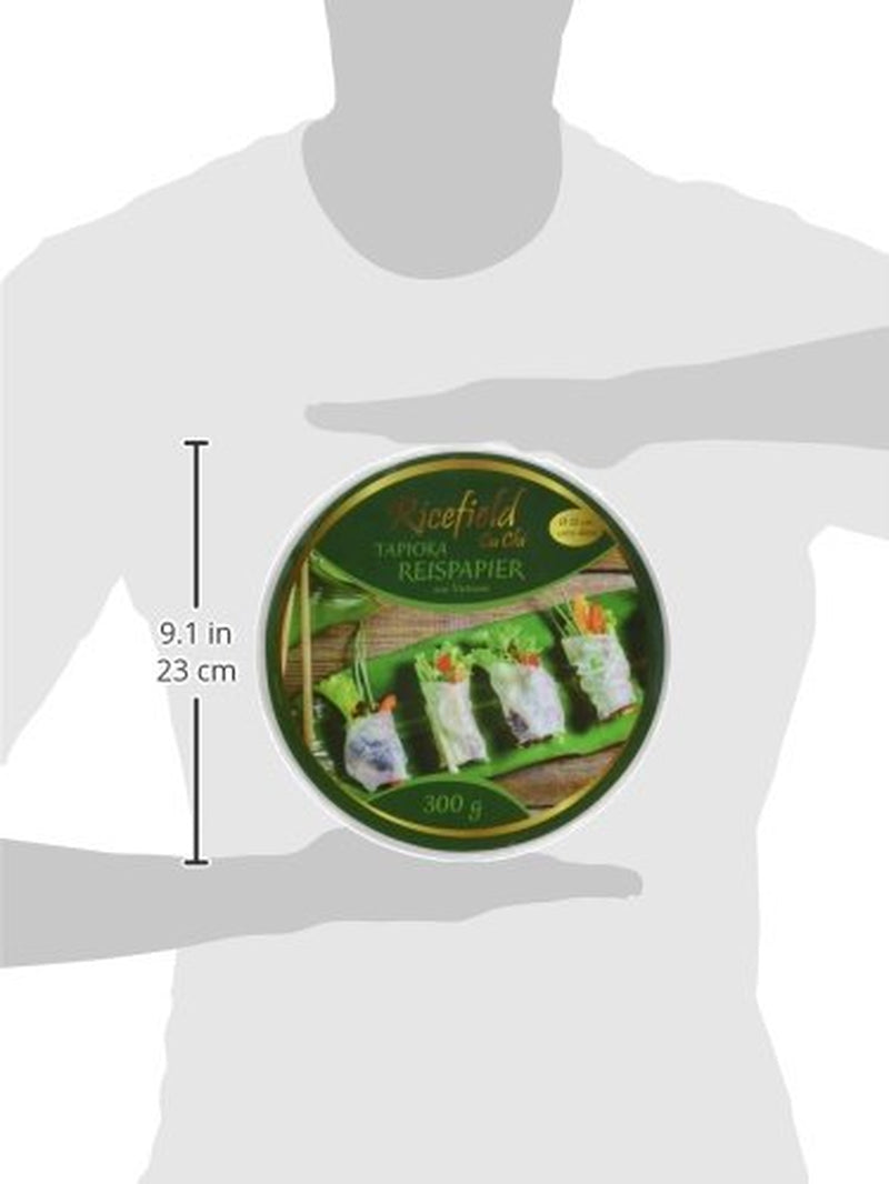 Ricefield Tapioca Rijstpapier Rond 22cm Premium Kwaliteit 300g