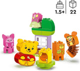 LEGO DUPLO - Disney Winnie de Poeh's verjaardagsfeestje - educatief speelgoed voor kleuters - set van 3 minifiguren waaronder Winnie de Poeh, Teigetje en Knorretje - cadeau-idee voor jongens en meisjes vanaf 1,5 jaar 10457 Beuche bouwsets in LEGO-Store