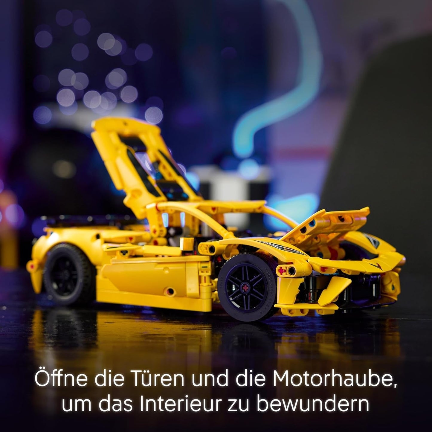 LEGO Technic Chevrolet Corvette Stingray - Bouwspeelgoed om te verzamelen - Speelgoedsportwagen - Automodel - Cadeau voor 9-jarige jongens en meisjes die van speelgoedauto's houden 42205 Bouwsets Besuche in LEGO-Store