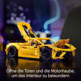 LEGO Technic Chevrolet Corvette Stingray - Bouwspeelgoed om te verzamelen - Speelgoedsportwagen - Automodel - Cadeau voor 9-jarige jongens en meisjes die van speelgoedauto's houden 42205 Bouwsets Besuche in LEGO-Store