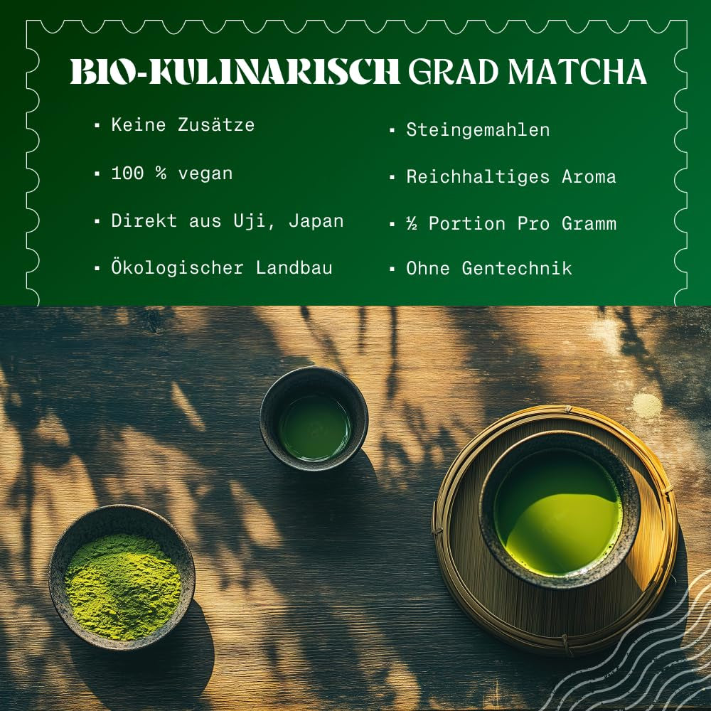 Naturalebio BIO Groene theepoeder 100 g. Voor koken en bakken. Originele Japanse matcha. Groene thee uit Japan, vegan, glutenvrij en non-GMO. Natuurlijk biologisch product.
