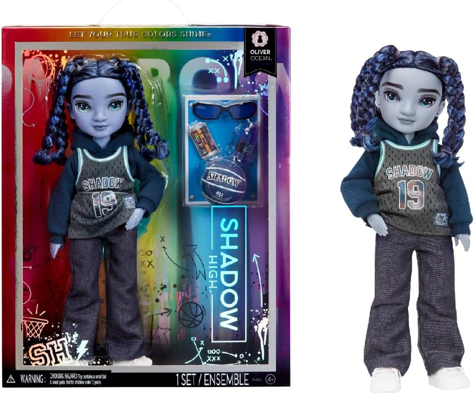 Rainbow High Shadow High Series 3 - Oliver Ocean - Blaue Modepuppe - Junge - Modisches Outfit en meer dan 10 Bunte Spielaccessoires - Ideaal voor kinderen van 4-12 jaar en Sammler