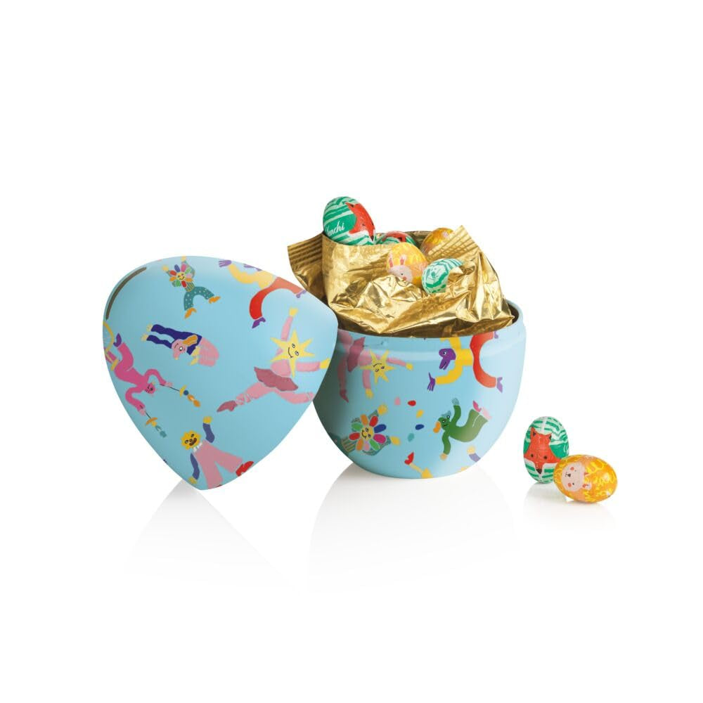 Salvadanaio di latta met ovetti di cioccolato 100 g