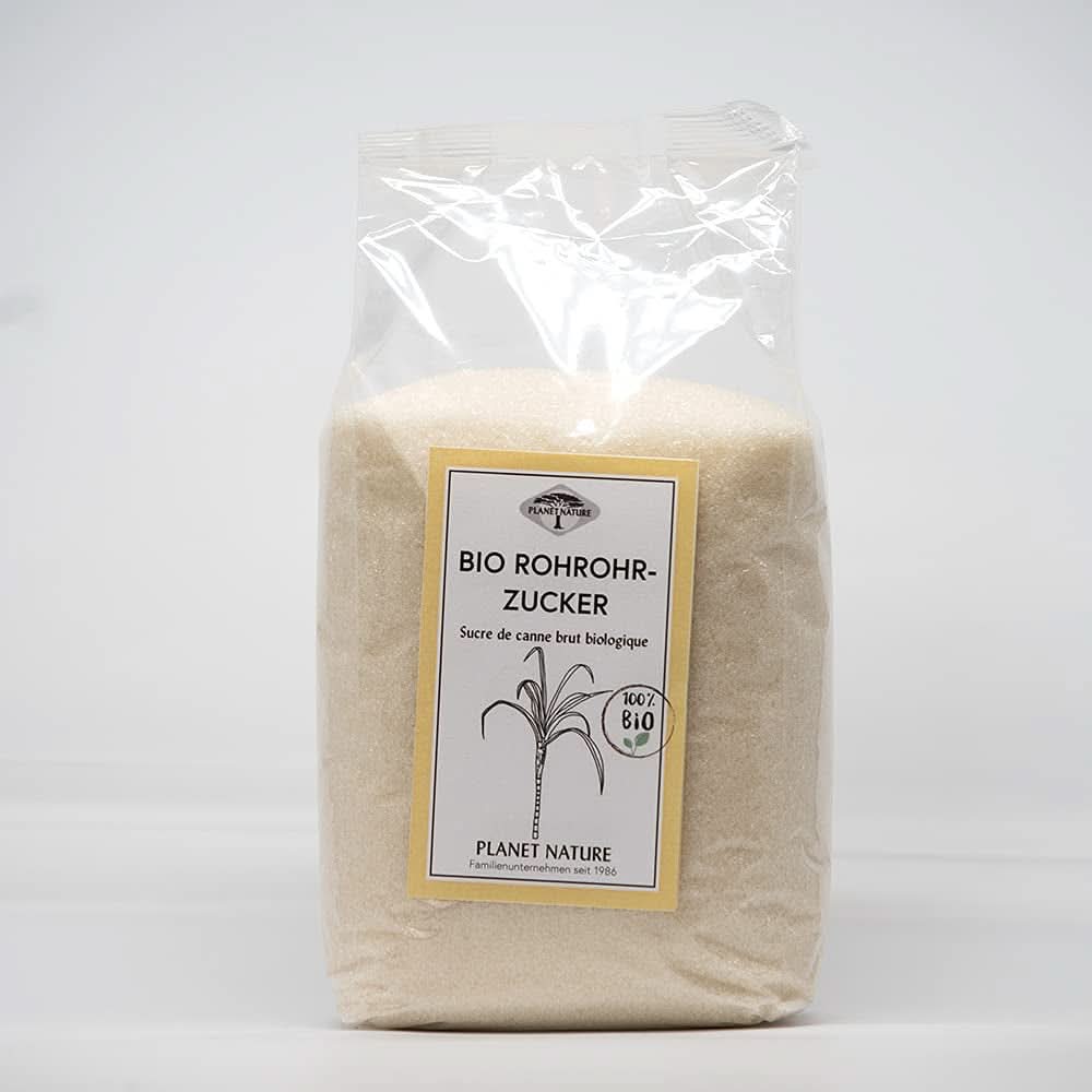 Rauwe biologische rietsuiker, 1 Kg Zoetstoffen Naty Shop 500 gram