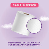 By Amazon toiletpapier, 3-laags gewatteerd, fluweelzacht, 36 rollen (9 rollen, 4 stuks), 200 vellen per rol, FSC-gecertificeerd