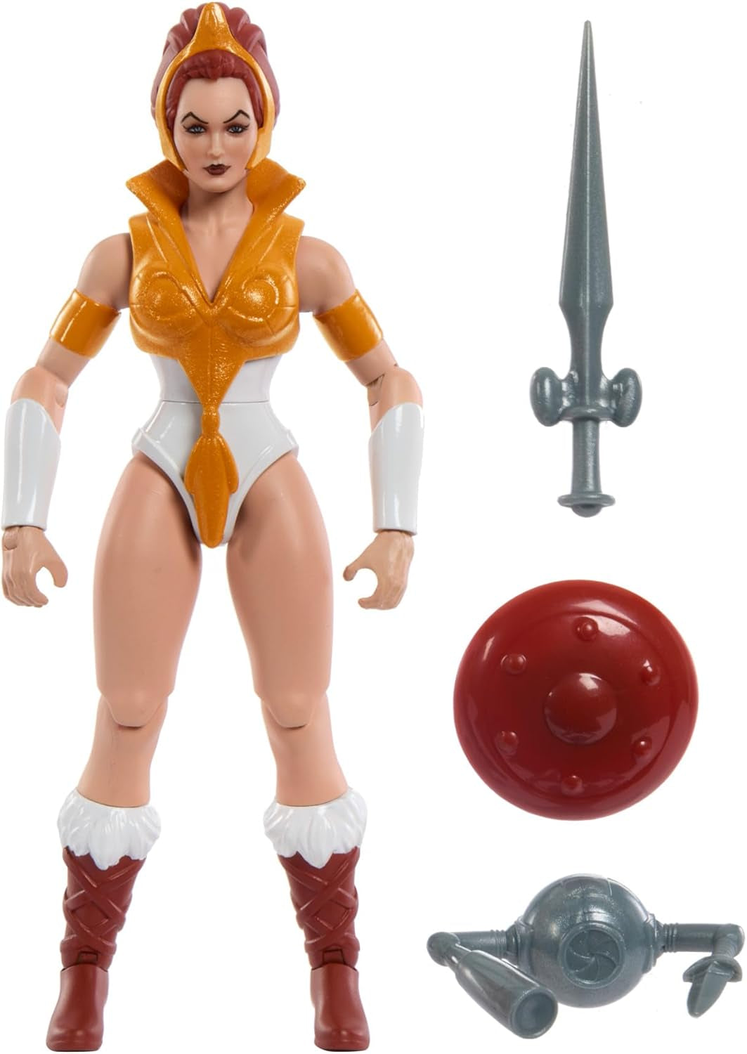 Masters of the Universe Origins Toy Cartoon Teela-actiefiguur Ongeveer 14 cm hoog Motu Heroine-accessoire en ministrip HYD27-actiefiguren Naty Shop Standaardtitel