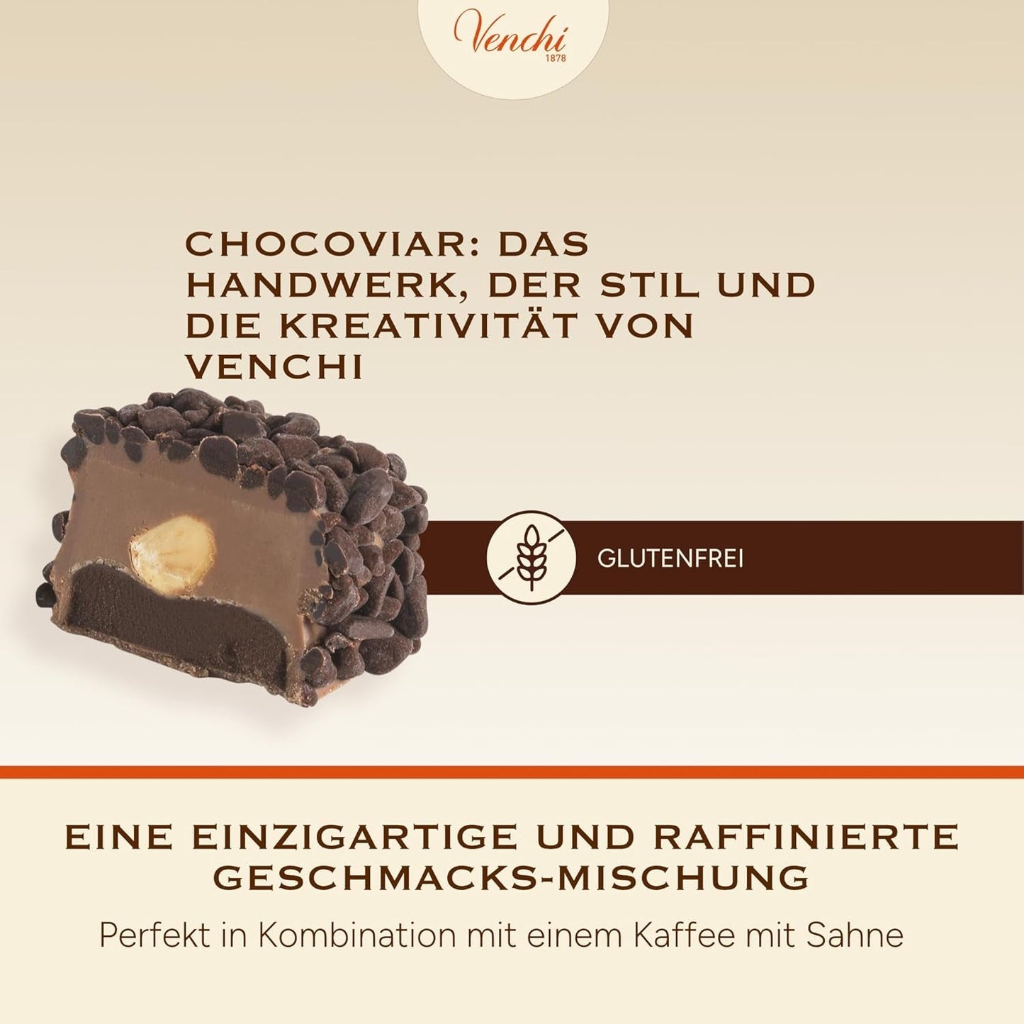 Venchi – Chocoviar Gianduia, pralines in een zak van 1 kg, Gianduia-chocolade uitsluitend geproduceerd met "Piemonte boshazelnoten", glutenvrij, zonder kunstmatige kleurstoffen en zonder bewaarmiddelen